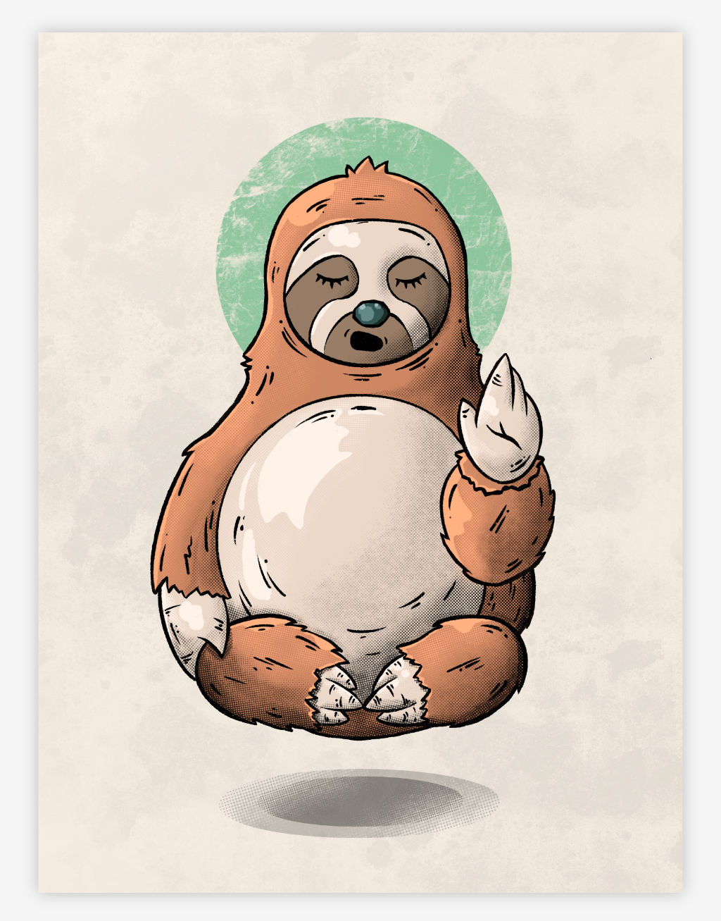 Meditating sloth.